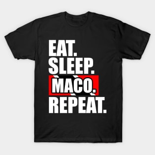 Eat Sleep Maco Repeat - Trinidad And Tobago T-Shirt